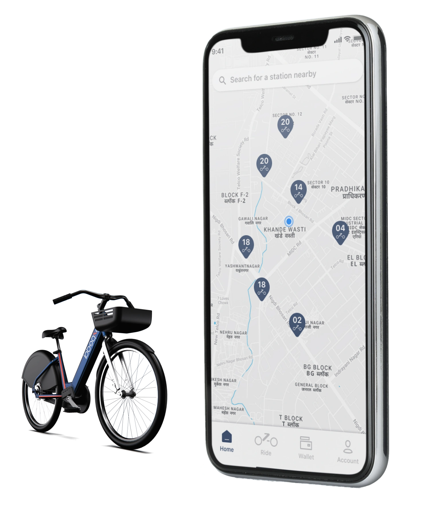 Smartphone with eZpedal app